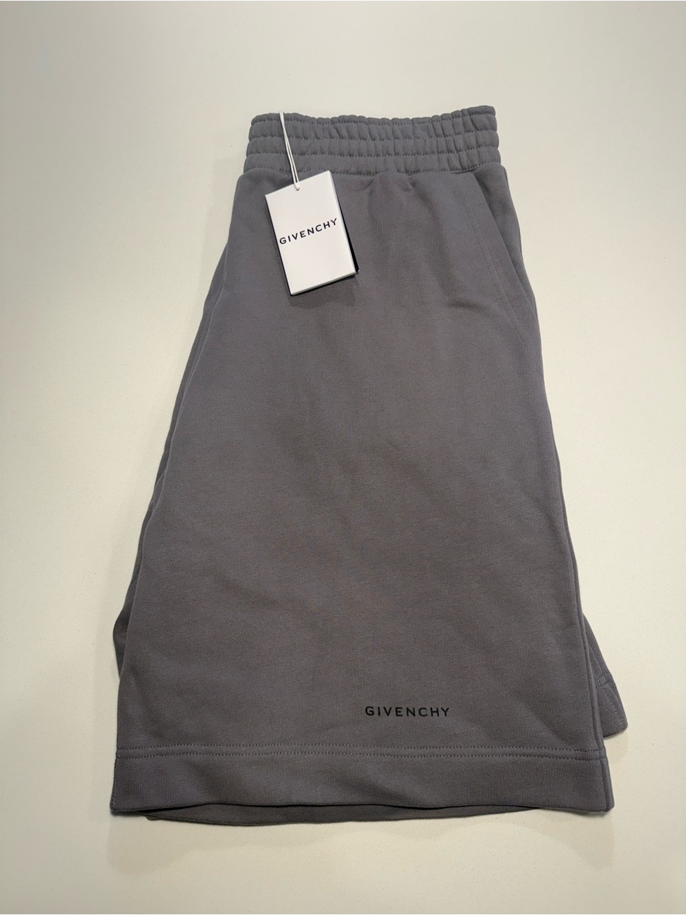 Givenchy Gray Elastic-Waist Shorts